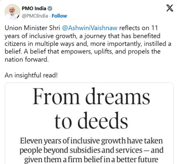 प्रधानमंत्री नरेन्द्र मोदी की एक्स पोस्ट के बाद यह लेख सारे देश में चर्चा के केंद्र में आ गया है।