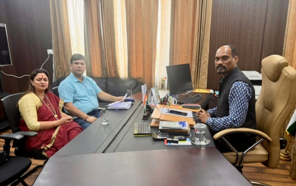 आयुष्मान भारत शिविरों के आयोजन को लेकर भाजपा नेताओं ने सीईओ स्वास्थ्य एजेंसी से मुलाकात