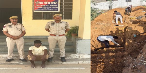 सुरंग बनाकर एचपीसीएल की पाइप लाइन से डीजल चोरी करने वाला गिरफ्तार