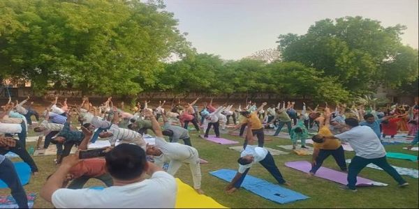 ग्वालियरः विश्व योग दिवस की तैयारी के सिलसिले में प्रशिक्षण जारी