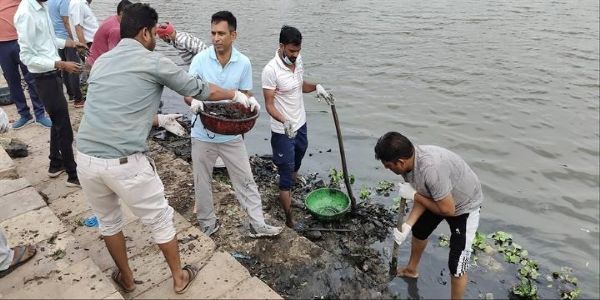 जल गंगा संवर्धन अभियानः मप्र में पेयजल स्रोतों की सफाई के साथ जनजागरूकता अभियान भी जारी