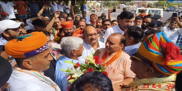 सिक्किम के राज्यपाल का जोधपुर पहुंचने पर स्वागत