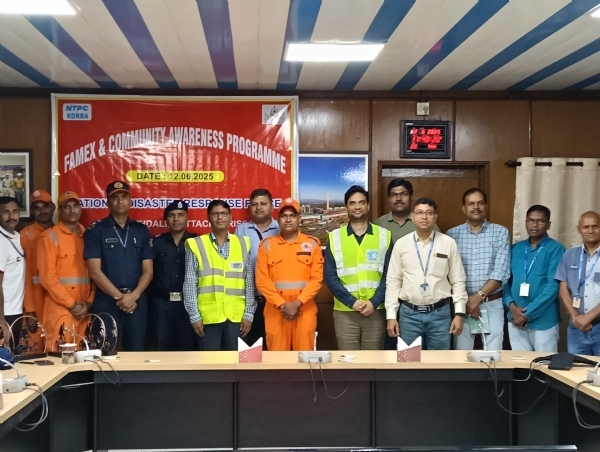 एनटीपीसी कोरबा द्वारा FAMEX–2025 का आयोजन, कर्मचारियों को आपदा प्रबंधन कौशल से किया सुसज्जित