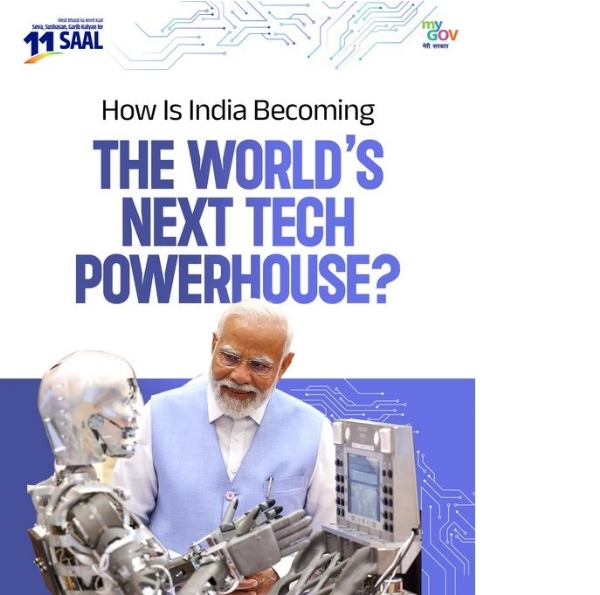 प्रधानमंत्री नरेन्द्र मोदी का यह फोटो माय गवर्नमेंट इंडिया (MyGovIndia) ने एक्स हैंडल पर साझा किया है।