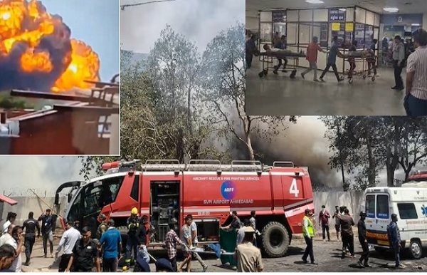 दुर्घटना स्थल पर राहत और बचाव कार्य जारी का फोटो
