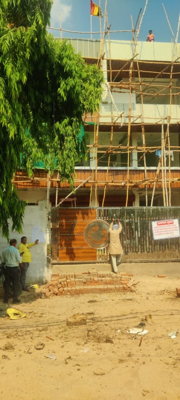 पीडीए द्वार सील किए गए अवैध निर्माणों का छाया चित्र