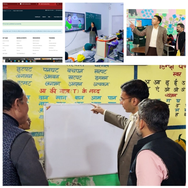 देहरादून जिलाधिकारी  सवीन बंसल स्कूलों में।