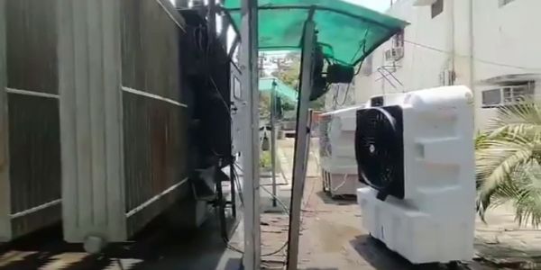 निर्बाध बिजली आपूर्ति के लिए ट्रांसफार्मरों को कूलर लगाकर किया जा रहा ठंडा