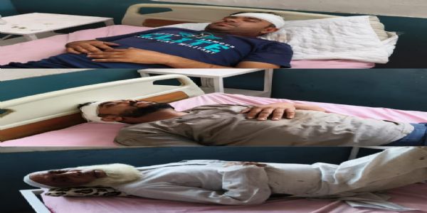 खेत में पेड़ लगाने को लेकर दो पक्ष भिड़े, जमकर हुई मारपीट
