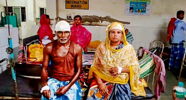घर की बाउंड्री को लेकर भाई-भाई में विवाद, धारदार हथियार से हमले में एक ही परिवार के पांच लोग घायल