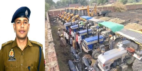 प्रयागराज में शुरू हुआ ऑपरेशन मिट्टी, पांच जेसीबी और आठ ट्रैक्टर जब्त