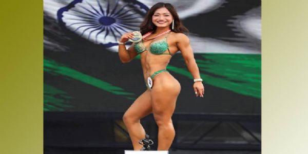 अरुणाचल प्रदेशः भूटान में आयोजित महिला बॉडी बिल्डिंग में हिलांग याजिक ने जीता एक स्वर्ण और एक रजत पदक