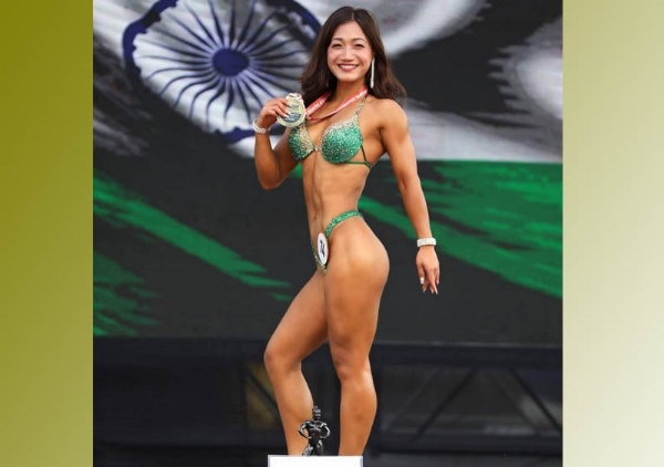 अरुणाचल प्रदेशः भूटान में आयोजित महिला बॉडी बिल्डिंग में हिलांग याजिक ने जीता एक स्वर्ण और एक रजत पदक