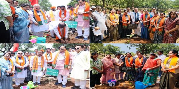 भाजपा प्रशिक्षण वर्ग का शुभारंभ पर्यावरण के नाम संदेश से