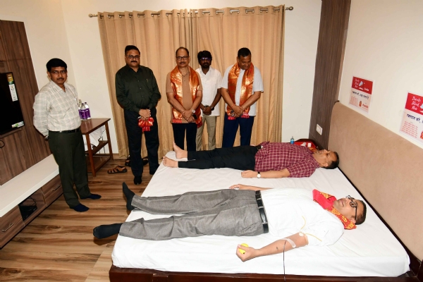 आईएएस एसोसिएशन द्वारा रक्तदान शिविर
