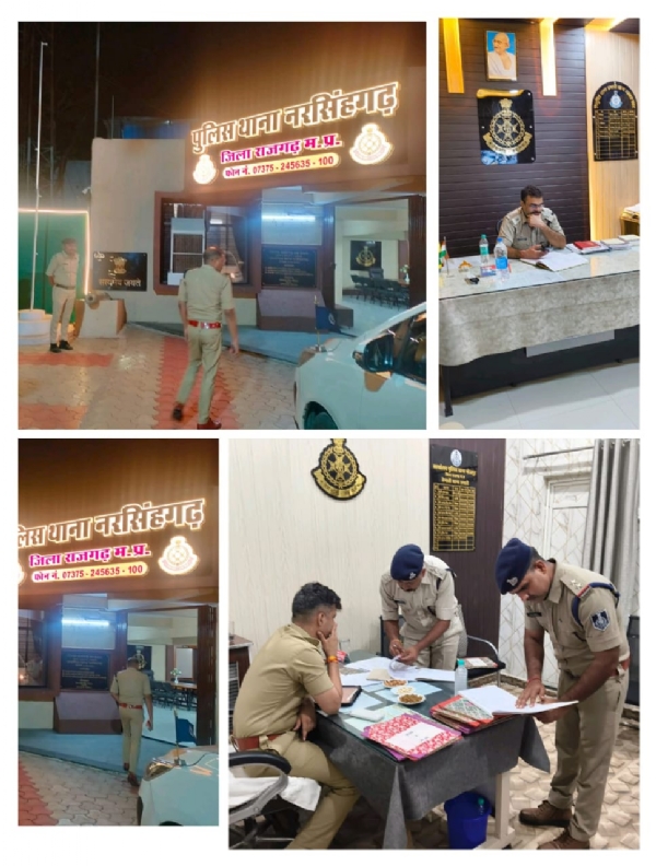 अफसरों ने किया थानों को औचक निरीक्षण