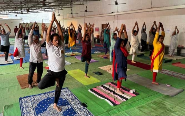 योग प्रोटोकॉल पूर्वाभ्यास शिविर का आयाेजन
