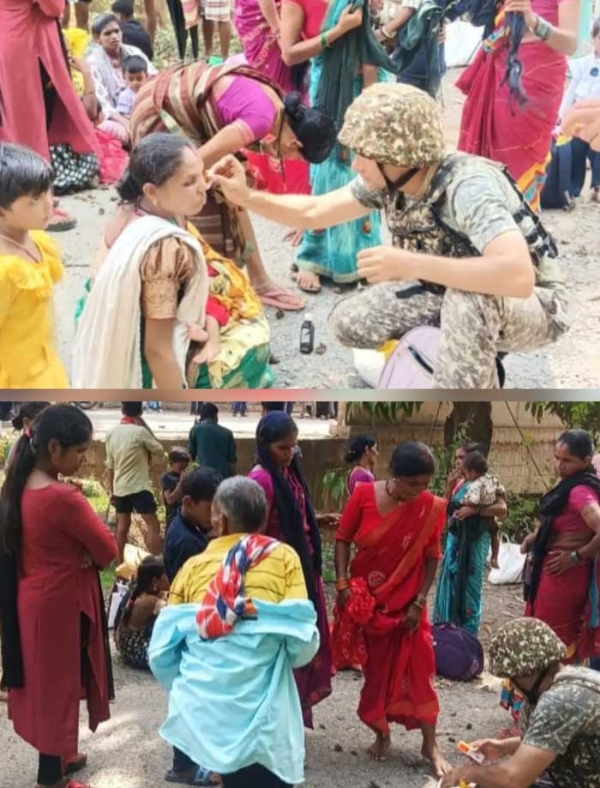 आईटीबीपी जवानों ने यात्रियों का प्राथमिक उपचार किया