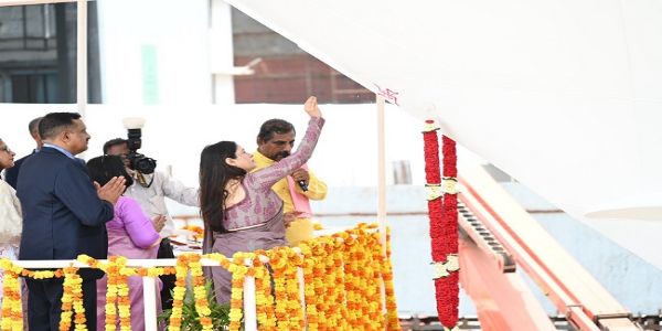 भारतीय तटरक्षक बल के लिए 60 फीसदी स्वदेशी जहाज ‘अचल’ लॉन्च किया गया