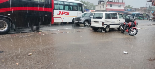 जलजमाव का दृश्य