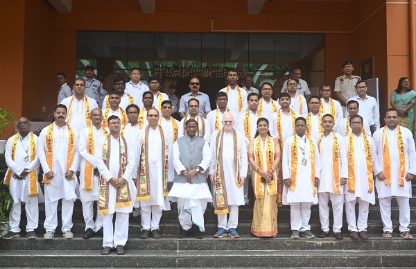 Governor Laxman Prasad Acharya attending 7th convocation of NIPER Guwahati.