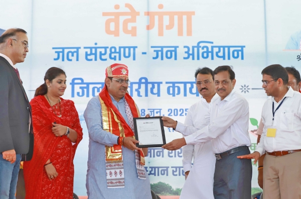 वंदे गंगा जल संरक्षण-जल अभियान में मुख्यमंत्री भजनलाल शर्मा