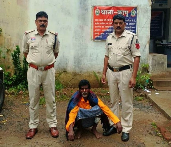पुलिस के गिरफ्त में आरोपी