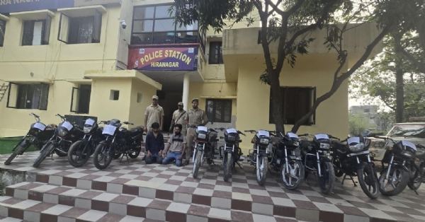 11 stolen motorcycles recovered, two thieves arrested