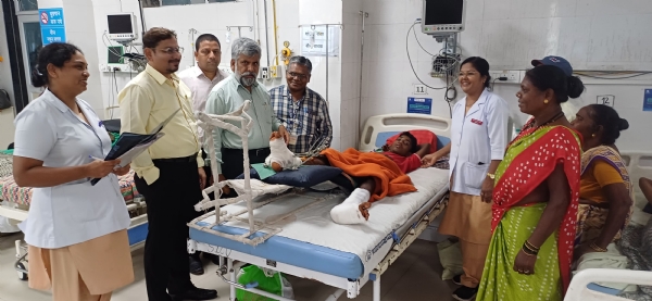 Life saved in hospital after being injured