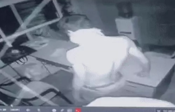 सोनीपत: सीसीटीवी  फुटेज चोरी दुकान में दिखाई दे रहा है
