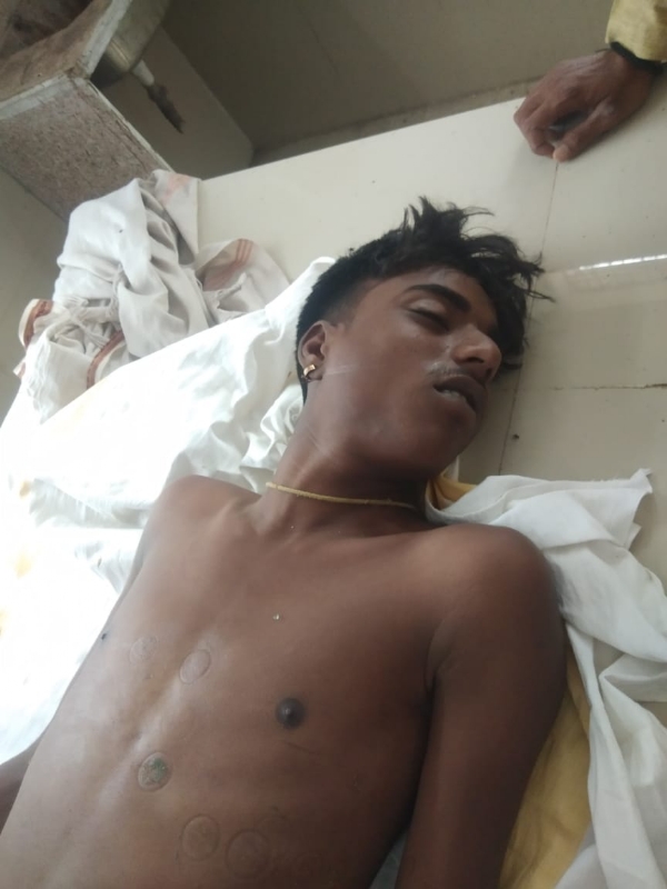 चपेट में आने से बालक की मौत