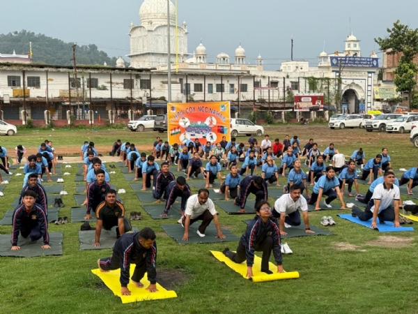 1 HP (I) Coy NCC नाहन द्वारा गुरुद्वारा श्री पौंटा साहिब में उत्साह और श्रद्धा के साथ मनाया गया अंतर्राष्ट्रीय योग दिवस