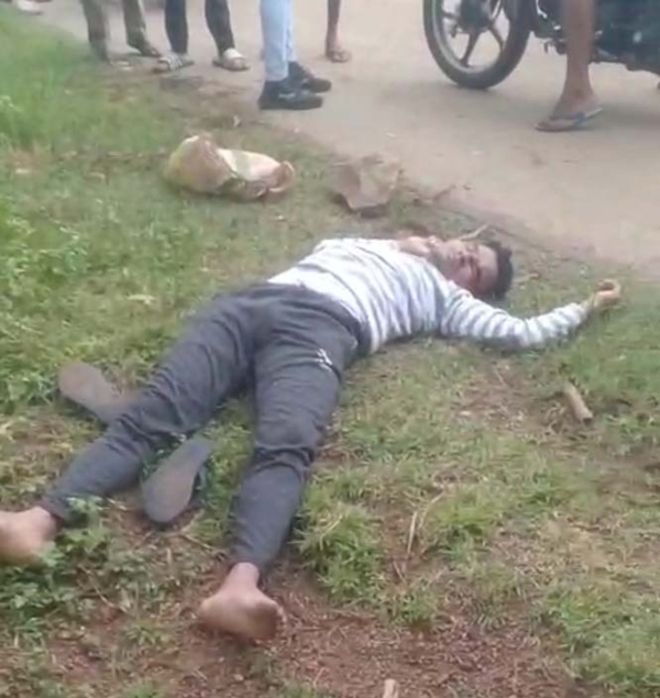 घायल आरक्षक संतु पोटाम घायल आरक्षक संतु पोटाम