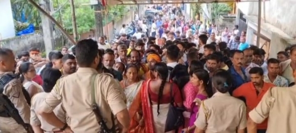 अंबुबाची मेले के तीसरे दिन पांडु प्रशासन द्वारा किया गया बंध