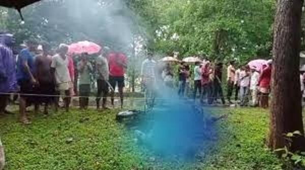  हाईटेंशन लाइन की चपेट में आने से एक ही परिवार के तीन लोग जिंदा जले