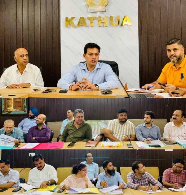 DC Kathua reviews progress of PWD sector schemes across the district