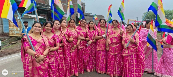 मुनि श्री सुधा सागर की हुई भव्य आगवानी