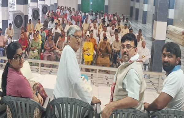 सोनीपत: गोहाना में भाजपा राज्यसभा सांसद रामचंद्र जांगड़ा ने बतौर मुख्य अतिथि   सभा में