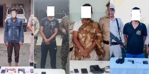 Image related to the Manipur Police Nab Four outfit and One Arms Dealer in two Ops.