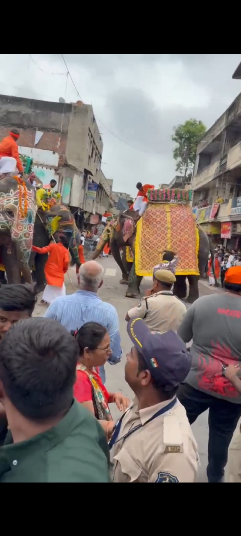 अहमदाबाद में रथयात्रा के दौरान हाथी बेकाबू