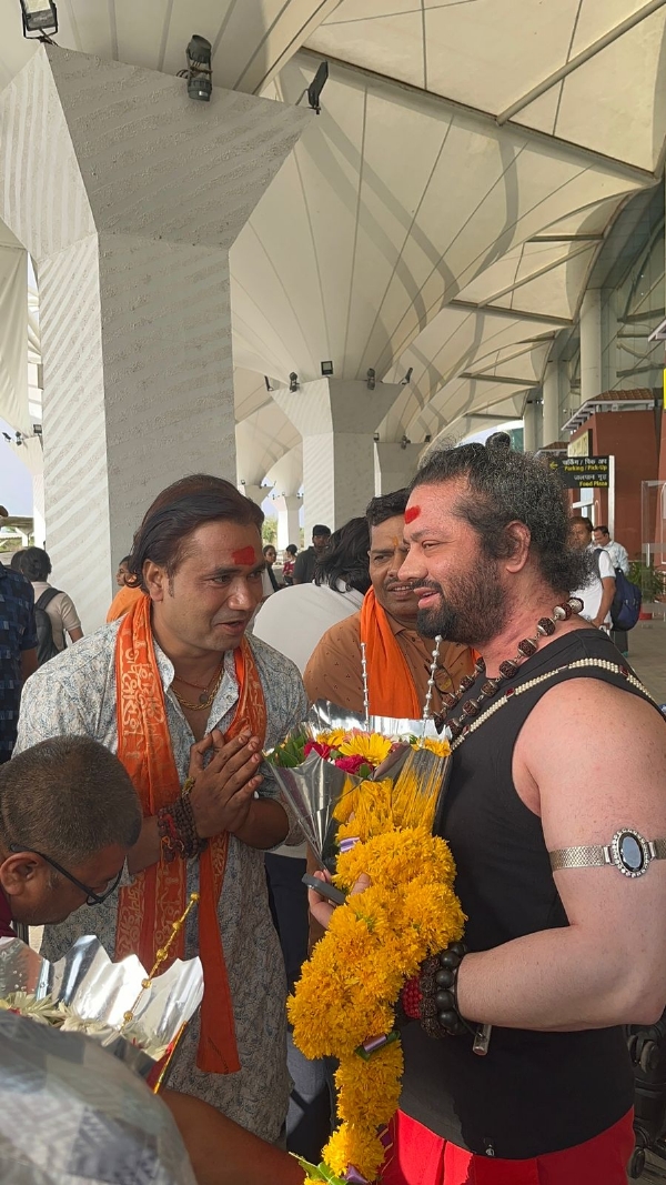 राष्ट्रवादी संत कालीचरण महाराज का हुआ आगमन