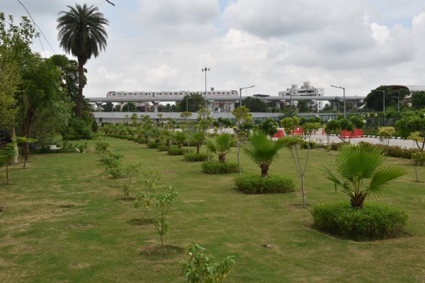 कानपुर मेट्रो में बनी ग्रीन बेल्ट