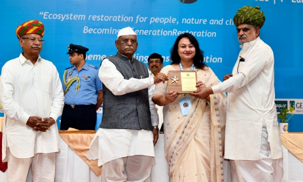 राजयपाल हरिभाऊ बागड़ेवर्ल्ड एनवायरमेंट डे समिट 2025 में