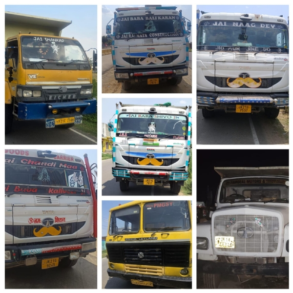 सांबा पुलिस दारा जबत किए गए वाहन