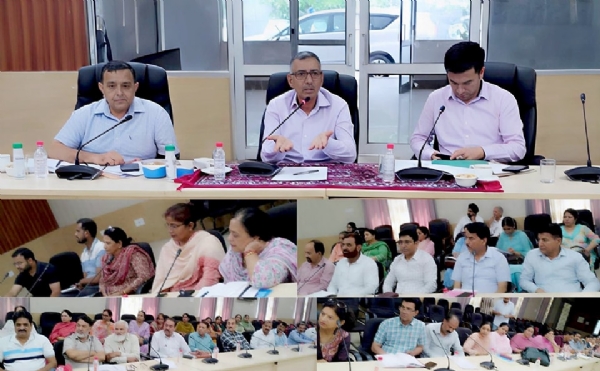बैठक की अधयकता करते डीसी सांबा