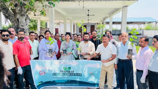 Municipal Council Kathua celebrated World Environment Day with tree plantation campaign
