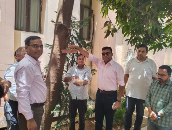 विश्व पर्यावरण दिवस के अवसर पर एसीबी मुख्यालय में वृक्षारोपण  कर लिया नियमित देखभाल करने का संकल्प