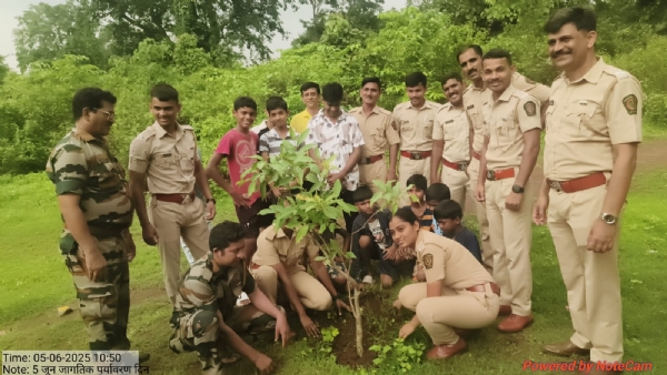 Forest Department. planted trees in Thane