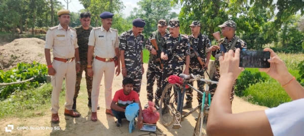 एसएसबी के गिरफ्त में नेपाली गांजा तस्कर