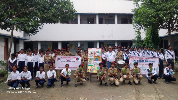 बैंडेल महात्मा गाँधी हिन्दी विद्यालय में मनाया गया विश्व पर्यावरण दिवस